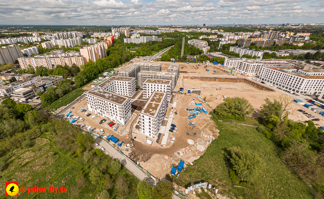 17.05.2023 - Baustelle Alexisquartier und Pandion Verde in Neuperlach